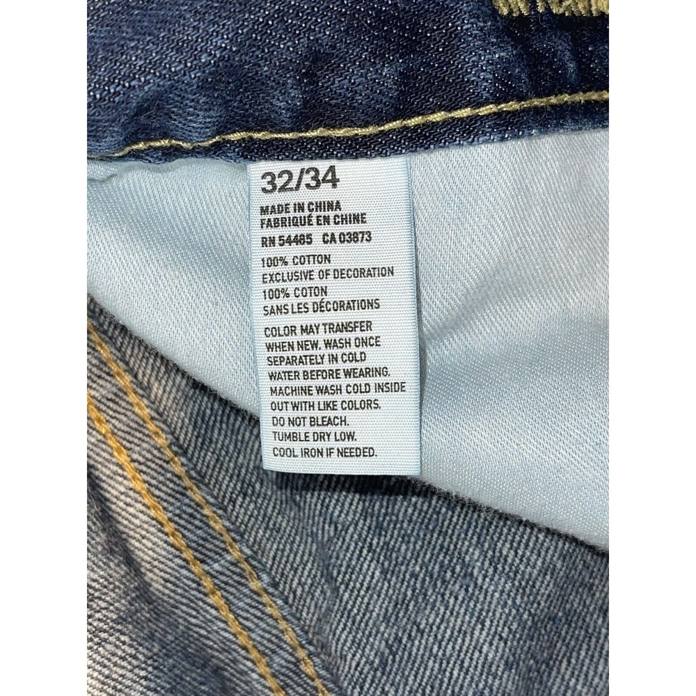 American Eagle Original Taper Mens Jeans Dark Wash Size 32x34 - Picture 6 of 7